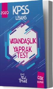 Yeni Trend KPSS Lisans Vatandaşlık Yaprak Test-YENİ