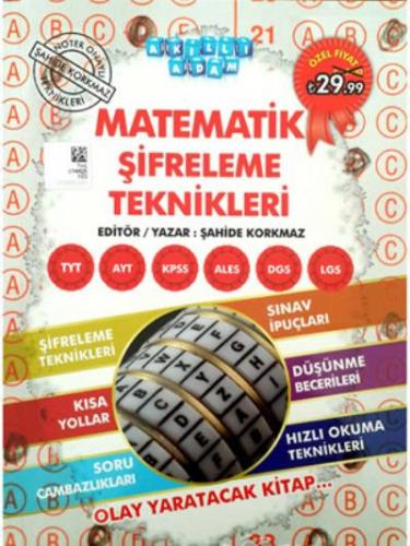 Akıllı Adam Matematik Şifreleme Teknikleri-YENİ Şahide Korkmaz