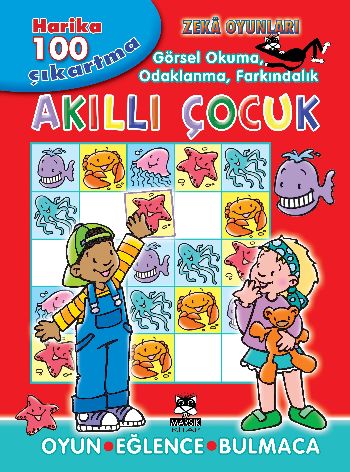 Akıllı Çocuk - Görsel Okuma, Odaklanma, Farkındalık (Kırmızı Kitap) Ko
