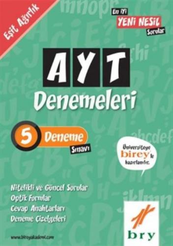 Birey Yayınları AYT Eşit Ağırlık Denemeleri Birey Eğitim Kolektif