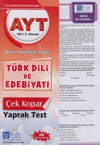 Bulut Eğitim AYT Türk Dili ve Edebiyatı Çek Kopar Yaprak Test-YENİ Bul