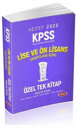 Data KPSS Lise ve Ön Lisans Tek Kitap 2020-YENİ Data Yayınları Komisyo
