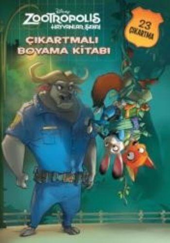 Disney Zootropolis Hayvanlar Şehri; Çıkartmalı Boyama Kitabı