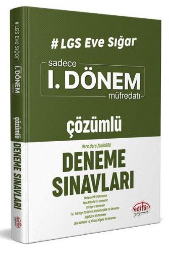 Editör Yayınları 8. Sınıf LGS Eve Sığar 1. Dönem Çözümlü Deneme Sınavları Editör