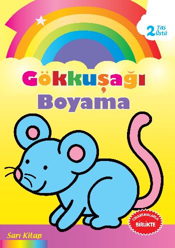Gökkuşağı Boyama Sarı Kitap-2 Yaş Üstü