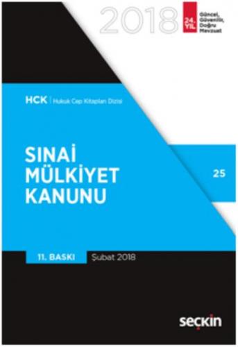 Hukuk Cep Kitapları Dizisi 25 Sınai Mülkiyet Kanunu