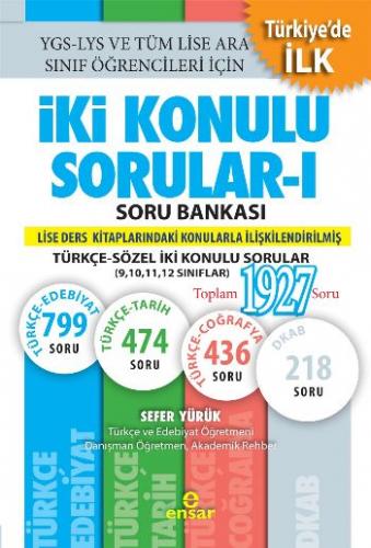 İki Konulu Sorular-I Soru Bankası Türkçe-Sözel İki Konulu Sorular Sefe