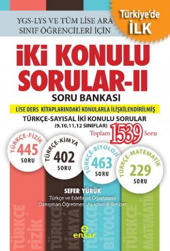 İki Konulu Sorular-II Soru Bankası Türkçe-Sayısal İki Konulu Sorular S