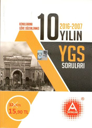 KAMPANYALI-A Yayınları Son 10 Yılın YGS Soruları Komisyon