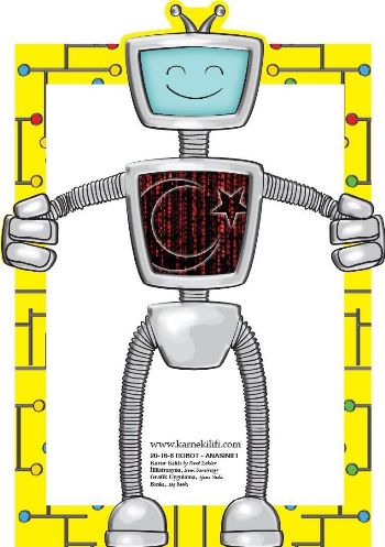 KAMPANYALI - Karne Kılıfı Anaokulu Robot 20-16-6 - 10'lu Paket Kolekti