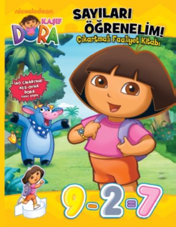 Kaşif Dora Sayıları Öğrenelim Çıkartmalı Faaliyet Kitabı Kolektif