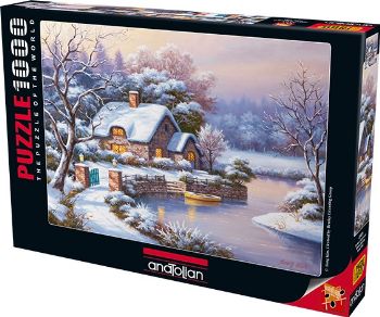 Kışlıkta Akşamüstü (Puzzle 1000) 3181 Sung Kim