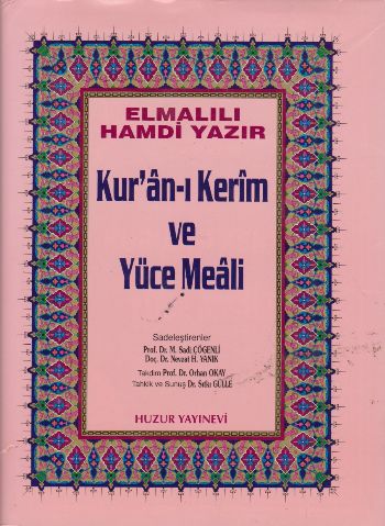 Kuran-ı Kerim ve Yüce Meali Hafız Boy Pembe (Brd)