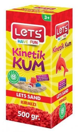 Lets Kinetik Kum 500 gr. Kırmızı Karton Kutu Lets Kinetik Kum 500 gr. Kırmızı Karton Kutu
