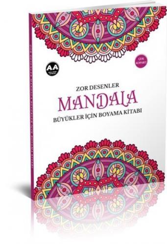 Mandala Zor Desenler Büyükler İçin Boyama Kitabı Akıllı Adam Yayınları