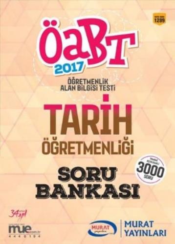 Murat ÖABT KPSS Tarih Öğretmenliği Soru Bankası 1289- 2017