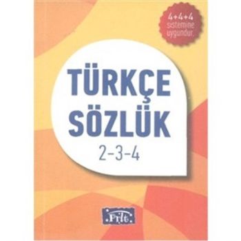 Parıltı İlköğretim Türkçe Sözlük-Karton Kapak 2-3-4