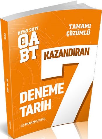 Puan KPSS ÖABT Tarih Öğretmenliği Tamamı Çözümlü  7 Kazandıran Deneme 2017