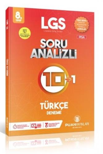 Puan Yayınları 8. Sınıf LGS Türkçe Soru Analizli 10 Artı 1 Deneme-YENİ