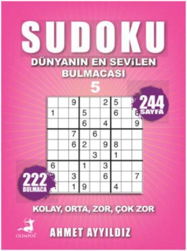 Sudoku Kolay Orta Zor Çok Zor-5 Ahmet Ayyıldız
