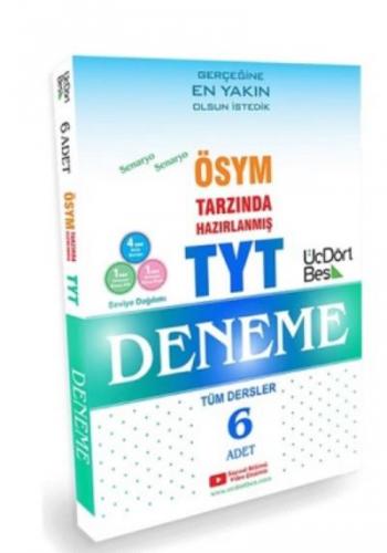 Üç Dört Beş Yayınları TYT Tüm Dersler 6 lı Paket Deneme Üç Dört Beş