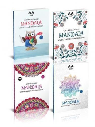 Yetişkinler İçin Mandala Boyama Seti 2-4 Kitap Akıllı Adam Yayınları K