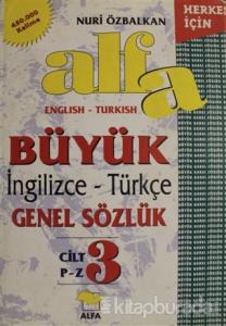 Alfa Büyük İngilizce - Türkçe Genel Sözlük Cilt: 3 (Ciltli)