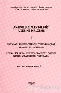 Anadolu Dialektolojisi Üzerine Malzeme 2