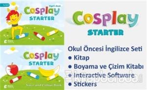Cosplay Starter Okul Öncesi İngilizce Eğitim Seti (Kitap + Boyama ve Çizim Kitabı + Stickers + Interactive Software)