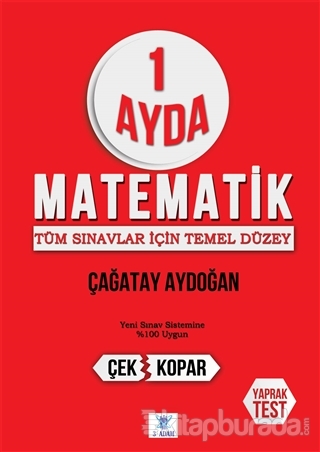 1 Ayda Matematik %15 indirimli Çağatay Aydoğan