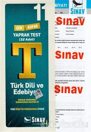 11. Sınıf Türk Dili ve Edebiyatı Yaprak Test Kolektif