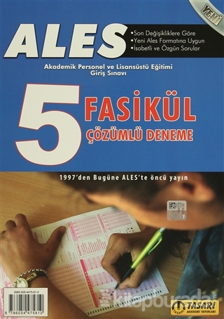 2015 ALES - Akademik Personel ve Lisansüstü Eğitimi Giriş Sınavı 5 Fasikül Çözümlü Deneme