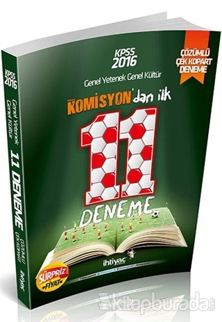 2016 KPSS Genel Kültür Genel Yetenek Çözümlü Çek Kopart 11 Deneme