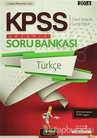 2016 KPSS Genel Yetenek-Genel Kültür Çözümlü Soru Bankası Seti (5 Kitap Takım)