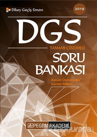 2019 DGS Tamamı Çözümlü Soru Bankası Kenan Osmanoğlu