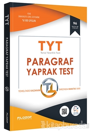 2019 TYT Paragraf Yaprak Test