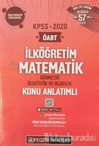 2020 KPSS İlköğretim Matematik Geometri İstatistik ve Olasılık Konu Anlatımlı