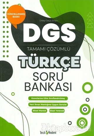 2021 DGS Türkçe Tamamı Çözümlü Soru Bankası