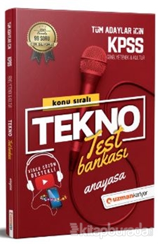 2021 KPSS Tekno Konu Konu Test Bankası - Anayasa Kolektif