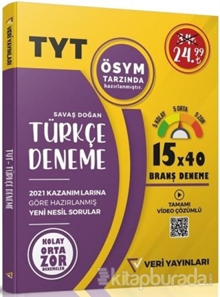 2021 TYT 15x40 Türkçe Deneme
