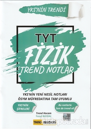 2021 TYT Fizik Trend Notlar Yusuf Baysal