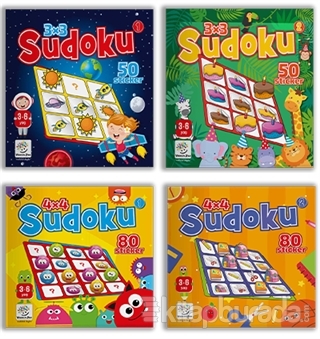 3-6 Yaş Stickerlı Çıkartmalı Sudoku Seti