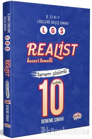 8. Sınıf LGS Realist Beceri Temelli Tamamı Çözümlü 10 Deneme Sınavı