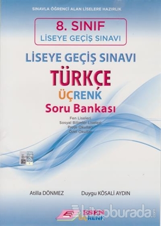 8. Sınıf Liseye Geçiş Sınavı Türkçe Üçrenk Soru Bankası