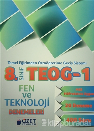 8. Sınıf TEOG 1 Fen ve Teknoloji Denemeleri