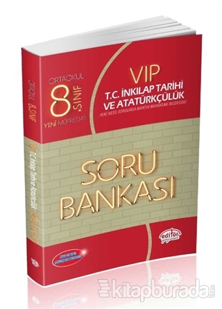 8. Sınıf Vip TC. İnkılap Tarihi ve Atatürkçülük Soru Bankası Kolektif