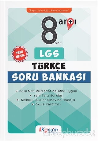 8. Sınıf Yeni Nesil LGS Türkçe Soru Bankası 2019
