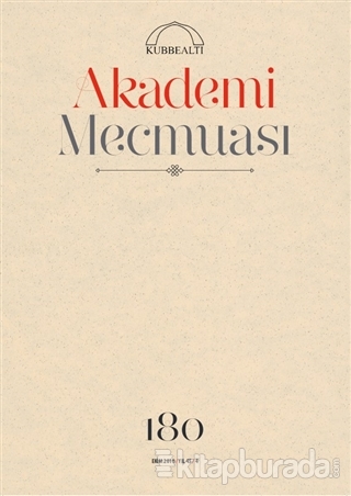 Akademi Mecmuası Sayı : 180 Ekim 2016