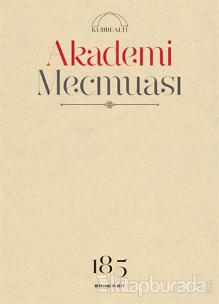Akademi Mecmuası Sayı: 185 Ocak 2018