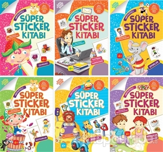 Aktiviteli Süper Sticker Seti (6 Kitap Takım)